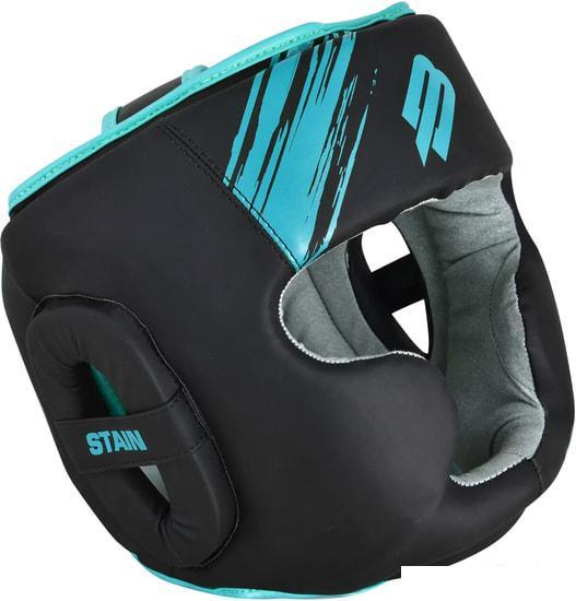 Cпортивный шлем BoyBo Stain BH400 M (черный/голубой) - фото 1 - id-p225806665