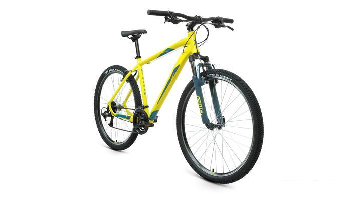 Велосипед Forward Apache 27.5 1.2 р.17 2022 (желтый/зеленый) - фото 2 - id-p225813927