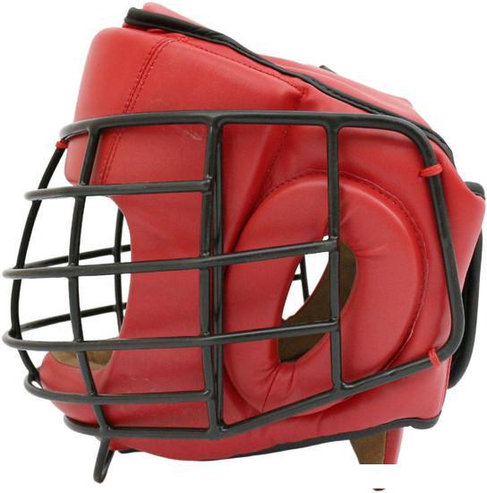 Cпортивный шлем BoyBo Flexy с металлической решеткой (L, красный) - фото 4 - id-p225806679