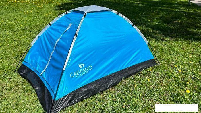 Треккинговая палатка Calviano Acamper Domepack 2 (синий) - фото 3 - id-p225826229