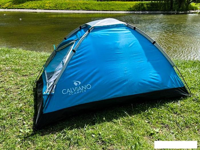 Треккинговая палатка Calviano Acamper Domepack 4 (бирюзовый) - фото 7 - id-p225826239