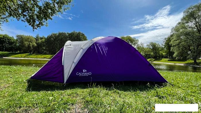 Треккинговая палатка Calviano Acamper Acco 4 (фиолетовый) - фото 6 - id-p225809654