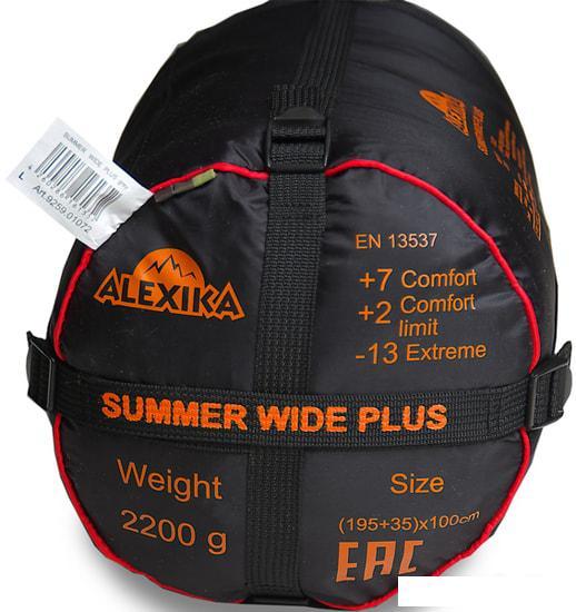 Спальный мешок AlexikA Summer Wide Plus 230 (левая молния, оливковый) - фото 5 - id-p225812524