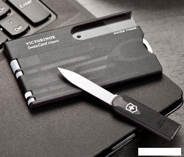 Туристический нож Victorinox SwissCard Classic 0.7133.T3 - фото 8 - id-p226140843