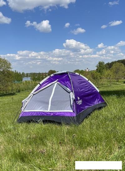 Треккинговая палатка Calviano Acamper Domepack 4 (фиолетовый) - фото 2 - id-p225809676