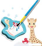 Набор игрушек для ванной SES Creative Для рисования водой My First Sophie La Girafe 14499, фото 2