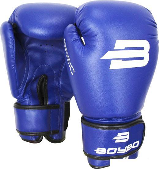 Перчатки для бокса BoyBo Basic (14 oz, синий) - фото 1 - id-p225826642