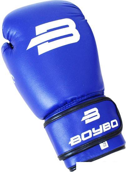 Перчатки для бокса BoyBo Basic (14 oz, синий) - фото 2 - id-p225826642