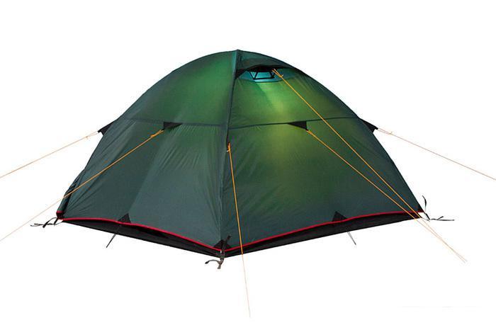Треккинговая палатка AlexikA Scout 3 Fib (зеленый) - фото 3 - id-p225812570