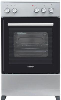 Электрическая плита Simfer F50VS03016, стеклокерамика, без крышки, серый - фото 1 - id-p226074653