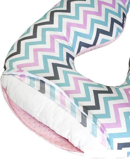 Подушка для беременных Amarobaby Зигзаг AMARO-40A-ZR (розовый) - фото 5 - id-p225812579