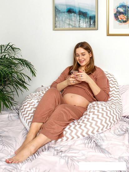 Подушка для беременных Amarobaby Зигзаг AMARO-40A-ZR (розовый) - фото 7 - id-p225812579