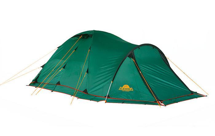 Кемпинговая палатка AlexikA Tower 4 Plus Fib (зеленый) - фото 2 - id-p225812581