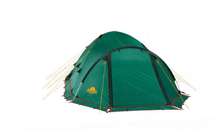 Кемпинговая палатка AlexikA Tower 4 Plus Fib (зеленый) - фото 3 - id-p225812581