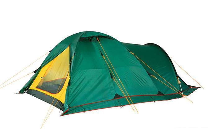 Кемпинговая палатка AlexikA Tower 4 Plus Fib (зеленый) - фото 4 - id-p225812581