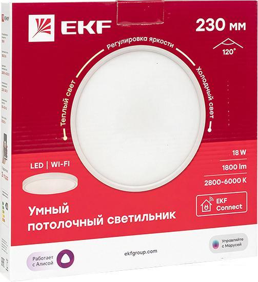 Светодиодная панель EKF 230 мм 18W Connect - фото 1 - id-p225812584