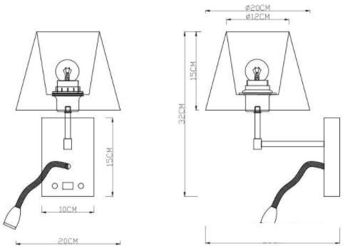 Бра Arte Lamp Elba A2581AP-2CC - фото 5 - id-p225802408