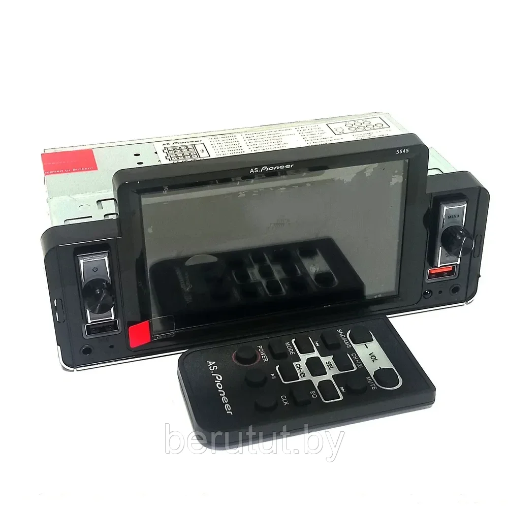 Магнитола в машину 1 din с экраном 5" Bluetooth Pioneer 5545 - фото 2 - id-p226204000