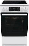 Электрическая плита Gorenje GEC5C61WG, стеклокерамика, без крышки, белый