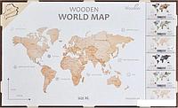 Пазл Woodary Карта мира XL 3146