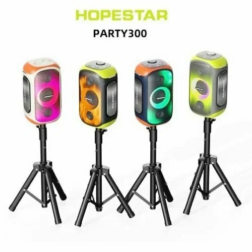 Беспроводная портативная bluetooth Блутус колонка караоке система Hopestar Party 300 80W без штатива - фото 4 - id-p226204005