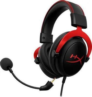 Гарнитура игровая HYPERX Cloud II, для компьютера и игровых консолей, мониторные, проводные, черный / красный - фото 4 - id-p225963533