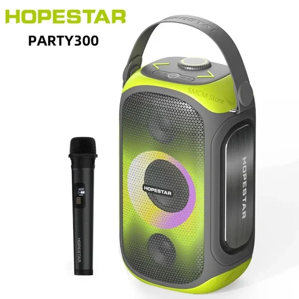 Беспроводная портативная bluetooth Блутус колонка караоке система Hopestar Party 300 80W без штатива - фото 8 - id-p226204005