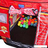 Игровая палатка Darvish Пожарная машина (50 шаров) DV-T-1683, фото 2