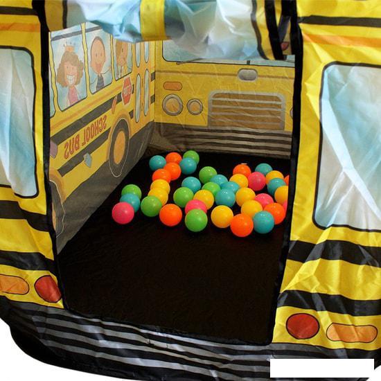 Игровая палатка Darvish Школьный автобус (50 шаров) DV-T-1682 - фото 2 - id-p225817004