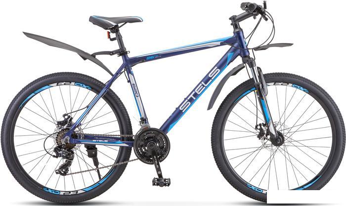 Велосипед Stels Navigator 620 MD 26 V010 р.14 2023 (тёмно-синий/голубой) - фото 1 - id-p225808525