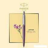 Ручка шариковая Parker Jotter Essential Victoria Violet CT 1953190, фото 4