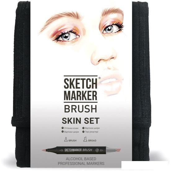 Маркер художественный Sketchmarker Brush Skin Set SMB-12SKIN (12 шт) - фото 1 - id-p225807158