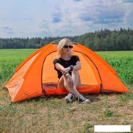 Треккинговая палатка ISMA CL-S10-2P (оранжевый) - фото 4 - id-p225808644
