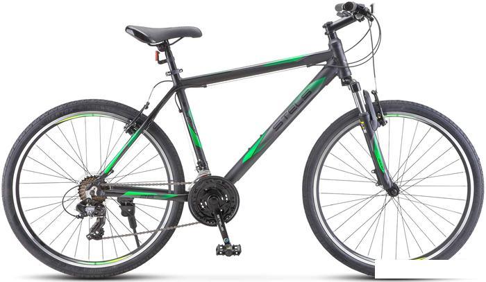 Велосипед Stels Navigator 620 V 26 K010 р.17 2023 (серый/зеленый) - фото 1 - id-p225807239