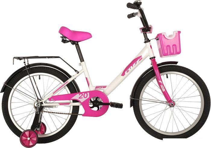 Детский велосипед Foxx Simple 20 2021 (белый) - фото 1 - id-p225808708