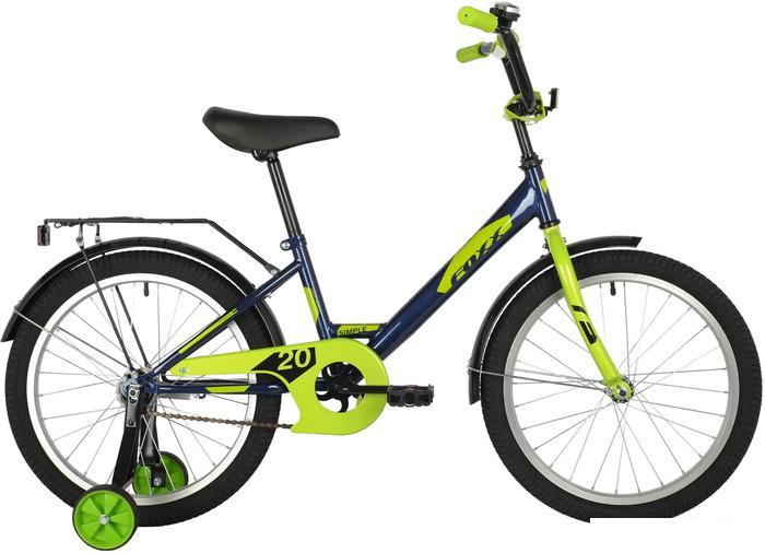 Детский велосипед Foxx Simple 20 2021 (синий) - фото 1 - id-p225810104