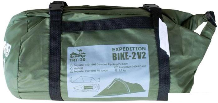 Экспедиционная палатка TRAMP Bike 2 V2 (зеленый) - фото 9 - id-p225817196