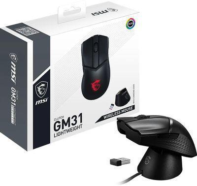 Мышь MSI Clutch GM31 Lightweight wireless, игровая, оптическая, беспроводная, USB, черный [s12-4301010-cla] - фото 5 - id-p225819923