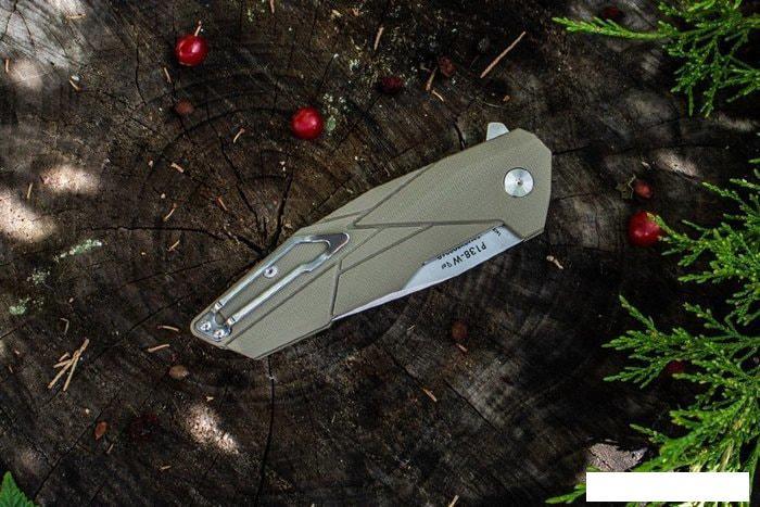 Складной нож Ruike P138-W (бежевый) - фото 9 - id-p226011650
