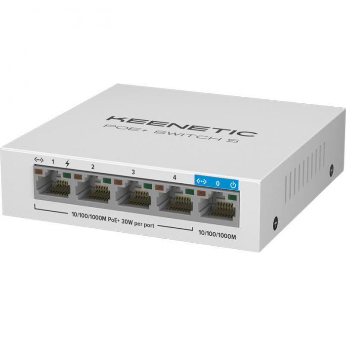 Инжектор Keenetic PoE+ Switch 5 KN-4610 - фото 1 - id-p226076124