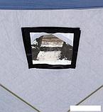 Палатка для зимней рыбалки Следопыт КУБ 3 Эконом (белый/синий), фото 6