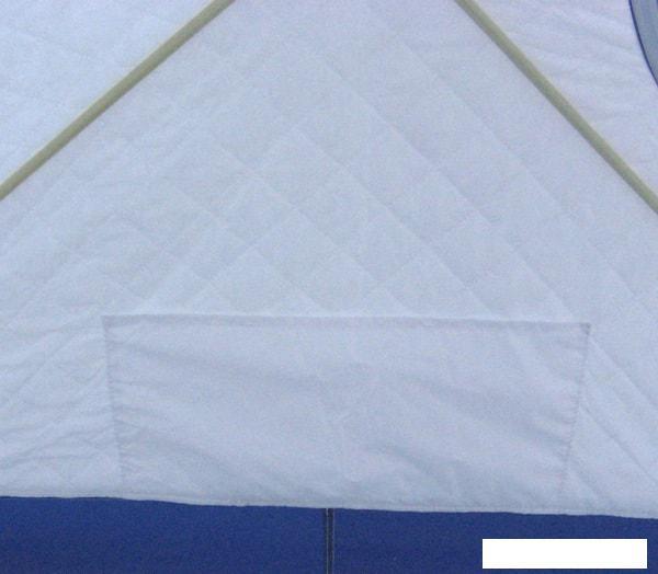 Палатка для зимней рыбалки Следопыт КУБ 3 Эконом (белый/синий) - фото 7 - id-p225924057