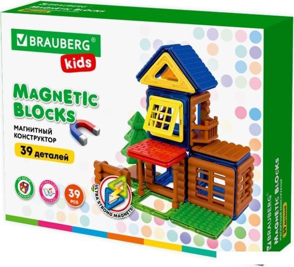 Конструктор BRAUBERG 663849 Kids Magnetic Build Blocks-79 Построй дом - фото 1 - id-p225811752