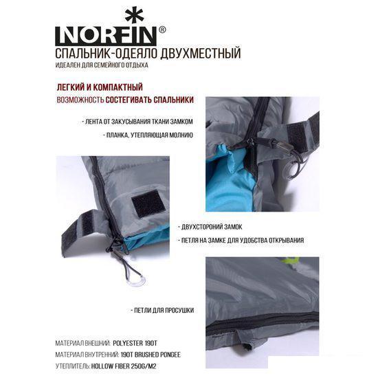 Спальный мешок Norfin Alpine Comfort 250 (левая молния) - фото 3 - id-p225814666