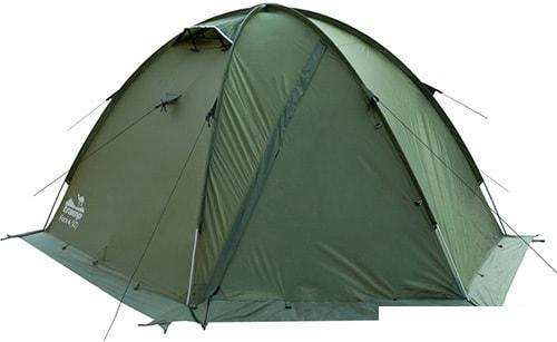 Экспедиционная палатка TRAMP Rock 4 v2 (зеленый) - фото 1 - id-p225817284