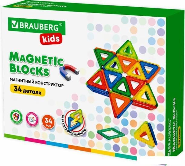 Конструктор BRAUBERG 663845 Kids Magnetic Big Blocks-34 - фото 1 - id-p225811808