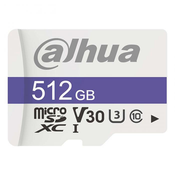 512Gb - Dahua C10/U3/V30 FAT32 Memory Card DHI-TF-C100/512GB (Оригинальная!) - фото 1 - id-p226076200