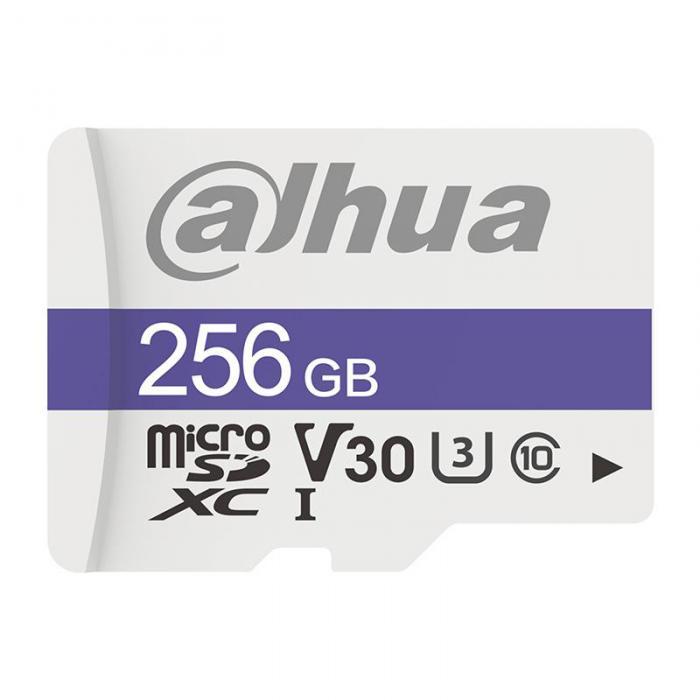 256Gb - Dahua C10/U3/V30 FAT32 Memory Card DHI-TF-C100/256GB (Оригинальная!) - фото 1 - id-p226076202