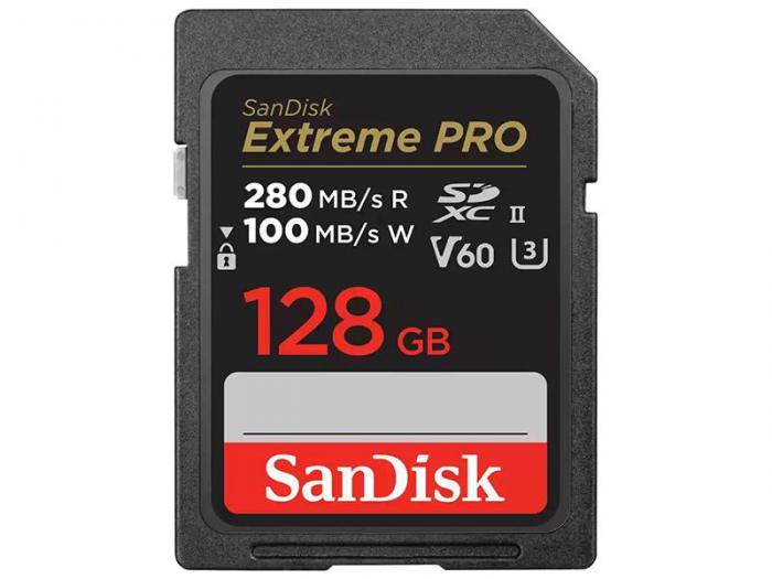 128Gb - SanDisk Extreme Pro SDXC UHS-II V60 SDSDXEP-128G-GN4IN (Оригинальная!) - фото 1 - id-p226076203