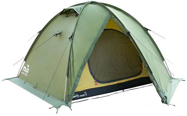 Экспедиционная палатка TRAMP Rock 3 v2 (зеленый) - фото 3 - id-p225817317